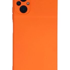 Xiaomi Poco M5 Kılıf Nano içi Kadife Silikon - Turuncu-(5796)