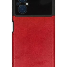 Xiaomi Poco M5 Kılıf Loop Deri Silikon - Kırmızı-(5796)