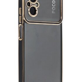 Xiaomi Poco M5 Kılıf Liva Lens Silikon - Siyah-(5796)