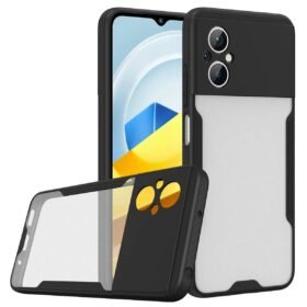 Xiaomi Poco M5 Kılıf Platin Silikon - Siyah-(5796)