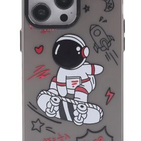 iPhone 14 Pro Kılıf Prada Desenli Kapak - Prada Siyah - 1-(5796)