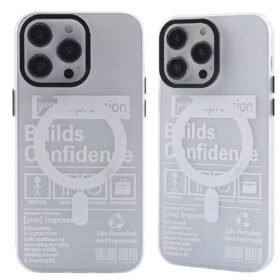 iPhone 13 Pro Kılıf Apollo Magneticsafe Desenli Kapak - Apollo Şeffaf - 4-(5796)