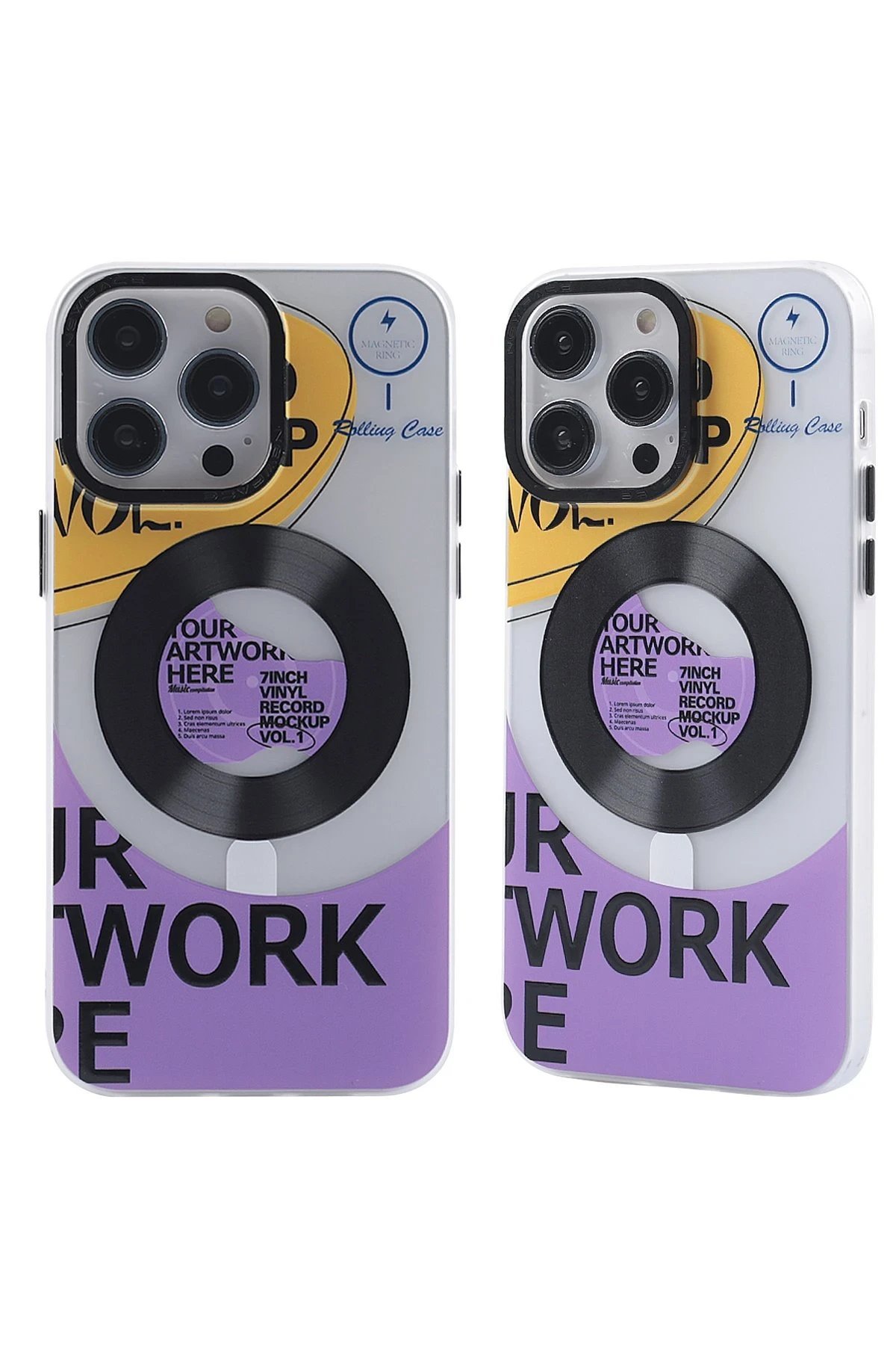 iPhone 13 Pro Max Kılıf Apollo Magneticsafe Desenli Kapak - Apollo Şeffaf - 6-(5796)