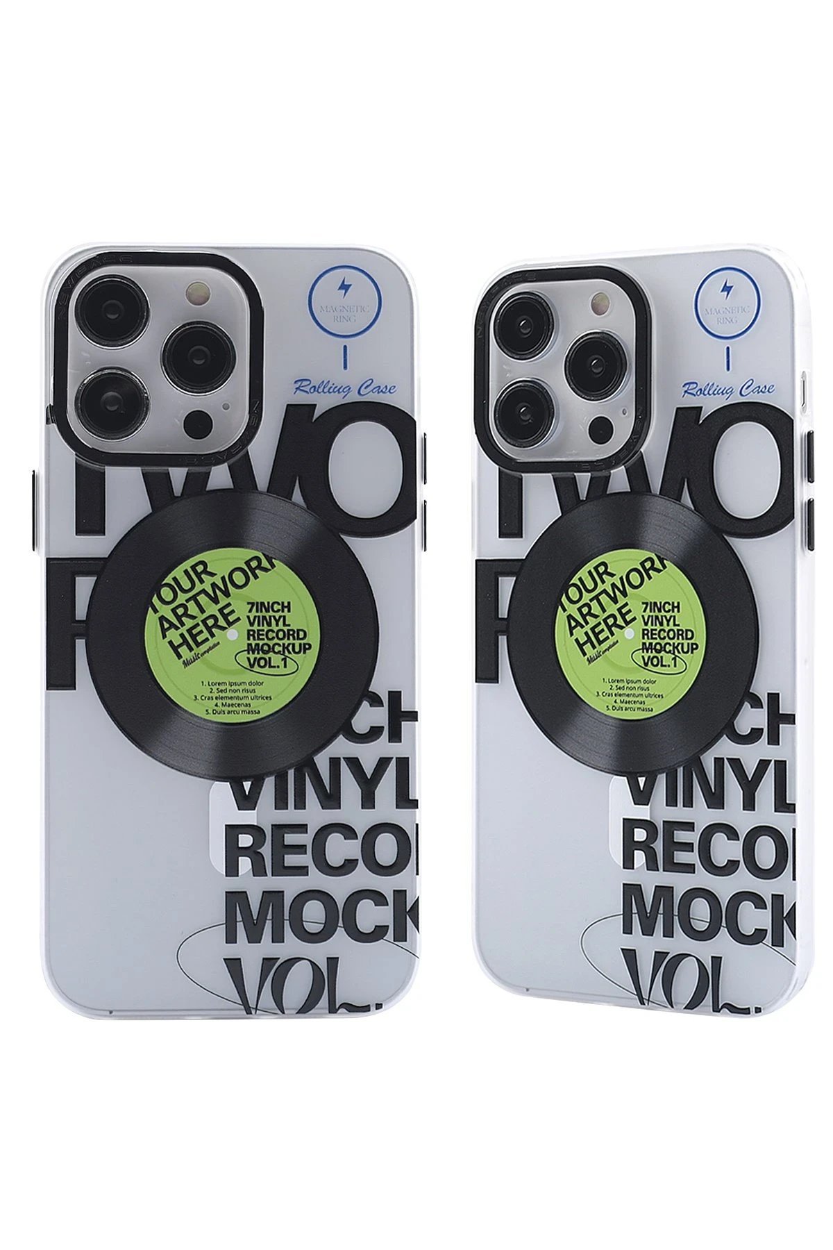 iPhone 14 Pro Max Kılıf Apollo Magneticsafe Desenli Kapak - Apollo Şeffaf - 5-(5796)