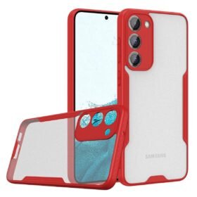 Samsung Galaxy S23 Plus Kılıf Platin Silikon - Kırmızı-(5796)
