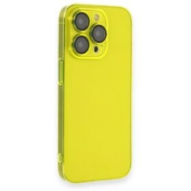 iPhone 13 Pro Max Kılıf Armada Lensli Kapak - Sarı-(5796)