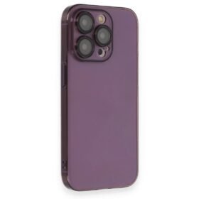 iPhone 14 Pro Kılıf Armada Lensli Kapak - Derin Mor-(5796)