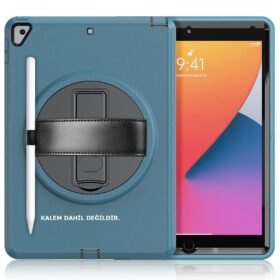 iPad 10.2 (7.nesil) Kılıf Hand Strap Tablet Kılıfı uaz-(5796)