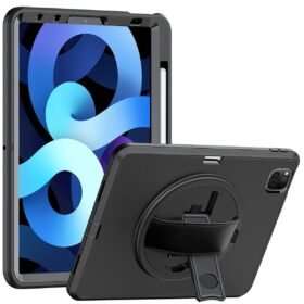 iPad Pro 11 (2018) Kılıf Hand Strap Tablet Kılıfı - Siyah-(5796)