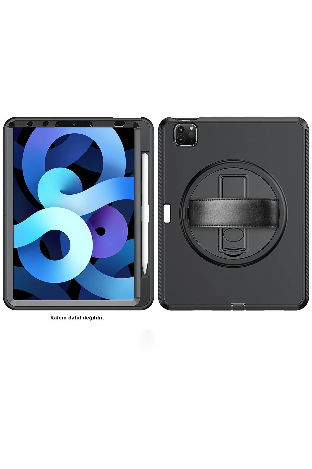 iPad Pro 11 (2018) Kılıf Hand Strap Tablet Kılıfı - Siyah-(5796) - Görsel 2