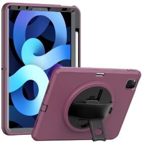 iPad Pro 11 (2018) Kılıf Hand Strap Tablet Kılıfı - Mürdüm-(5796)