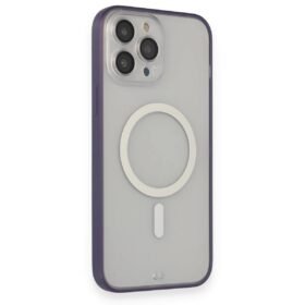 iPhone 14 Pro Kılıf Grand Magneticsafe Kapak - Mor-(5796)