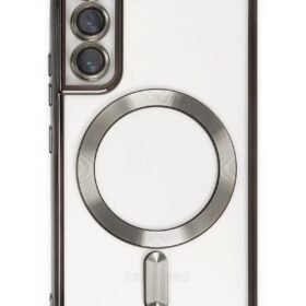 Samsung Galaxy S22 Kılıf Kross Magneticsafe Kapak - Siyah-(5796)