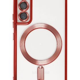 Samsung Galaxy S22 Kılıf Kross Magneticsafe Kapak - Kırmızı-(5796)