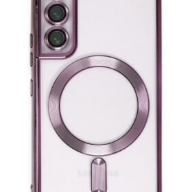 Samsung Galaxy S22 Kılıf Kross Magneticsafe Kapak - Mor-(5796)