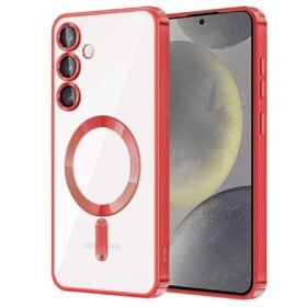 Samsung Galaxy S23 Kılıf Kross Magneticsafe Kapak - Kırmızı-(5796)
