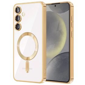 Samsung Galaxy S23 Plus Kılıf Kross Magneticsafe Kapak - Gold-(5796)