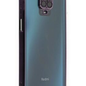 Xiaomi Redmi Note 9 Pro Kılıf Lensli Silikon - Mor-(5796)