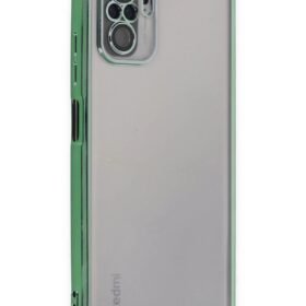 Xiaomi Redmi Note 10 Kılıf Lensli Silikon - Yeşil-(5796)