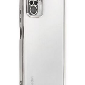 Xiaomi Redmi Note 10 Kılıf Lensli Silikon - Gümüş-(5796)