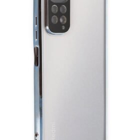 Xiaomi Redmi Note 11 Kılıf Lensli Silikon - Açık Mavi-(5796)
