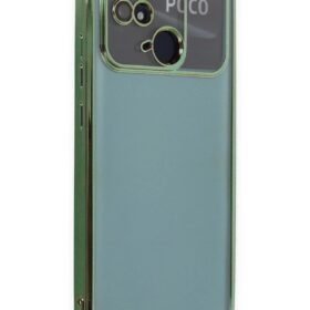Xiaomi Redmi 10C Kılıf Lensli Silikon - Yeşil-(5796)