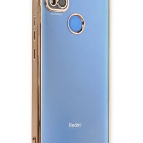 Xiaomi Redmi 9C Kılıf Lensli Silikon - Gold-(5796)