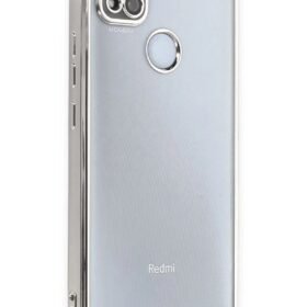 Xiaomi Redmi 9C Kılıf Lensli Silikon - Gümüş-(5796)