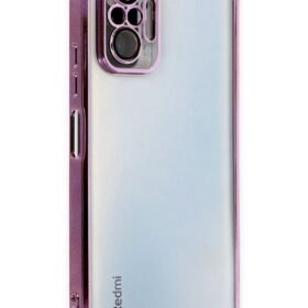 Xiaomi Redmi Note 10 Pro Kılıf Lensli Silikon - Mor-(5796)