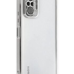 Xiaomi Redmi Note 10 Pro Kılıf Lensli Silikon - Gümüş-(5796)