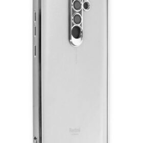 Xiaomi Redmi Note 8 Pro Kılıf Lensli Silikon - Gümüş-(5796)