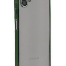 Samsung Galaxy A04 Kılıf Lensli Silikon - Yeşil-(5796)