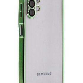 Samsung Galaxy A04S Kılıf Lensli Silikon - Yeşil-(5796)