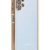Samsung Galaxy A13 4G Kılıf Lensli Silikon - Gold-(5796)