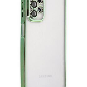 Samsung Galaxy A23 4G Kılıf Lensli Silikon - Yeşil-(5796)