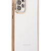 Samsung Galaxy A33 5G Kılıf Lensli Silikon - Gold-(5796)