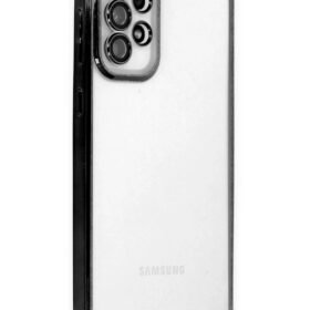 Samsung Galaxy A53 5G Kılıf Lensli Silikon - Siyah-(5796)