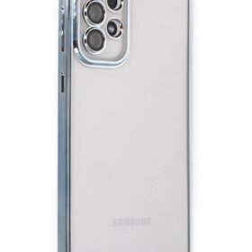 Samsung Galaxy A53 5G Kılıf Lensli Silikon - Açık Mavi-(5796)