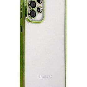 Samsung Galaxy A73 5G Kılıf Lensli Silikon - Yeşil-(5796)