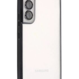 Samsung Galaxy S22 Kılıf Lensli Silikon - Siyah-(5796)