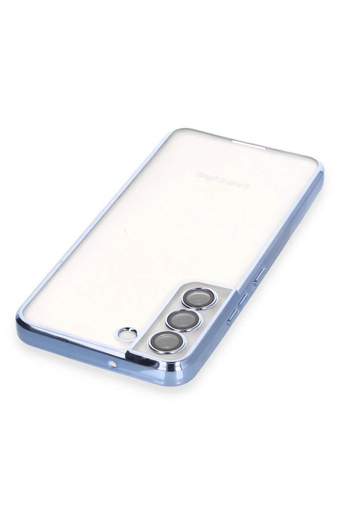 Samsung Galaxy S22 Kılıf Lensli Silikon - Açık Mavi-(5796) - Görsel 3