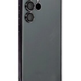 Samsung Galaxy S22 Ultra Kılıf Lensli Silikon - Siyah-(5796)