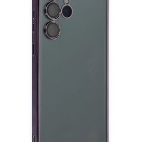 Samsung Galaxy S22 Ultra Kılıf Lensli Silikon - Mor-(5796)