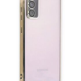 Samsung Galaxy S20 FE Kılıf Lensli Silikon - Gold-(5796)