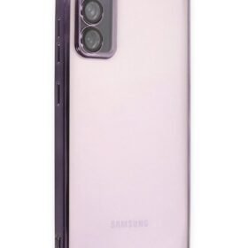 Samsung Galaxy S20 FE Kılıf Lensli Silikon - Mor-(5796)