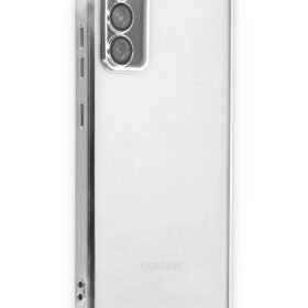 Samsung Galaxy S20 FE Kılıf Lensli Silikon - Gümüş-(5796)