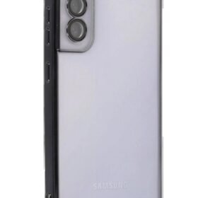 Samsung Galaxy S21 FE Kılıf Lensli Silikon - Siyah-(5796)