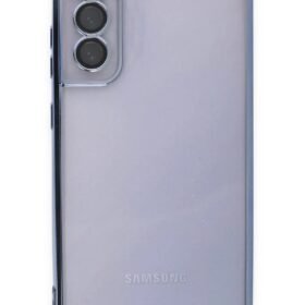 Samsung Galaxy S21 FE Kılıf Lensli Silikon - Açık Mavi-(5796)