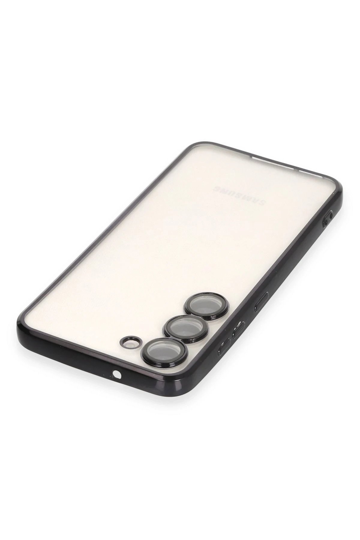 Samsung Galaxy S23 Kılıf Lensli Silikon - Siyah-(5796) - Görsel 3