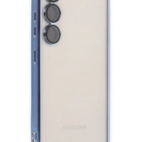 Samsung Galaxy S23 Plus Kılıf Lensli Silikon - Açık Mavi-(5796)